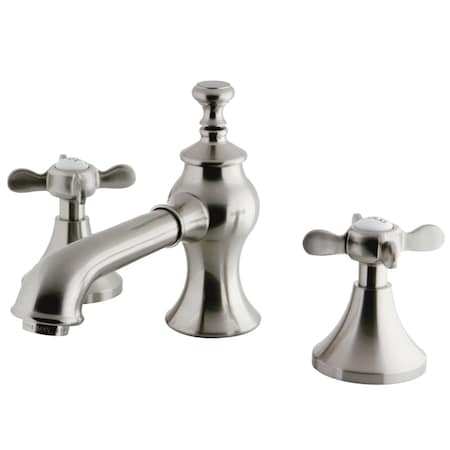 Kingston Brass KC7068BEX 8" Widespread Bathroom Faucet, Brushed Nickel KC7068BEX